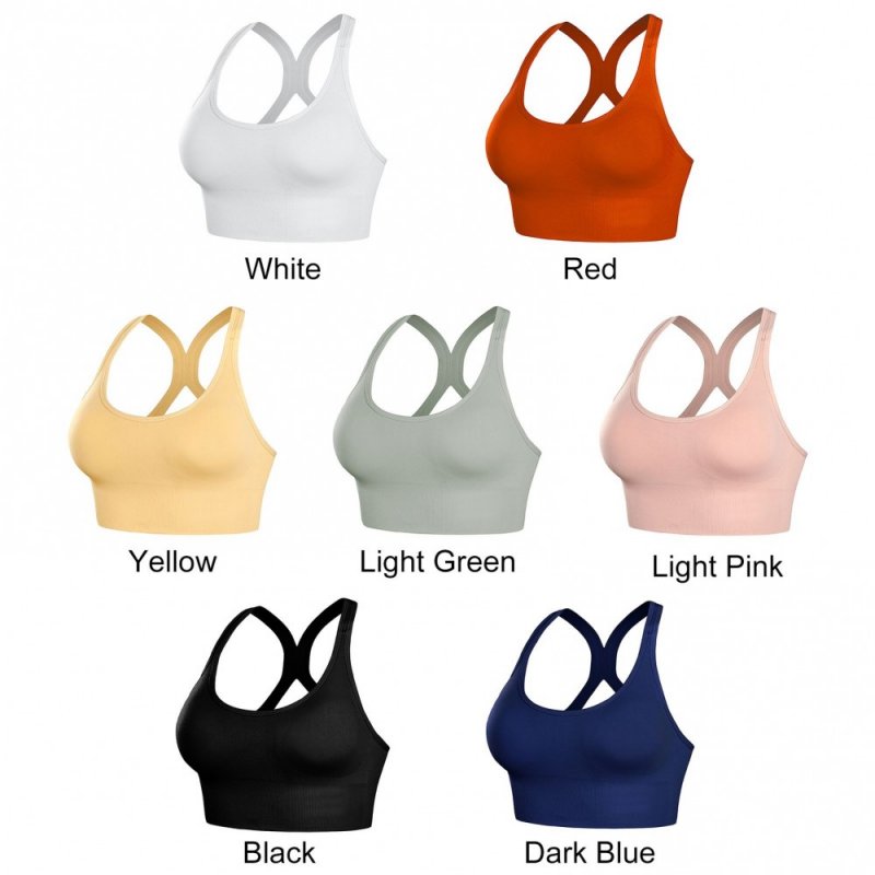 Women Sports Bra Hollow Out Criss-Cross Back Padded Wireless Push Up Yoga Running Crop Top Athletic Sportswear